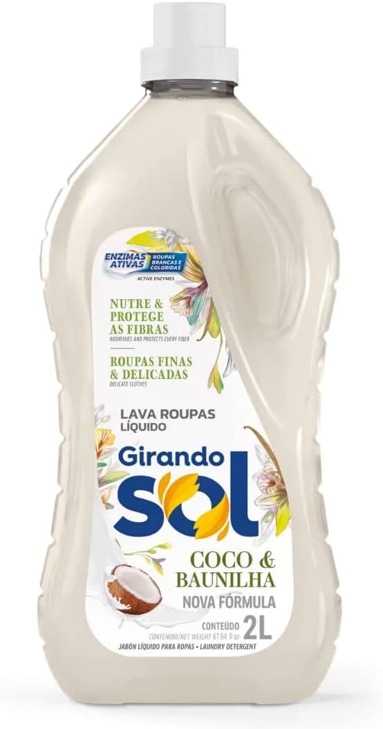 Lava Roupa Líquido Coco Baunilha 2L