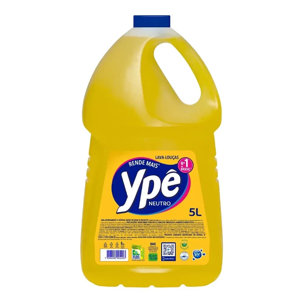 Detergente Líquido Ypê Neutro 5L
